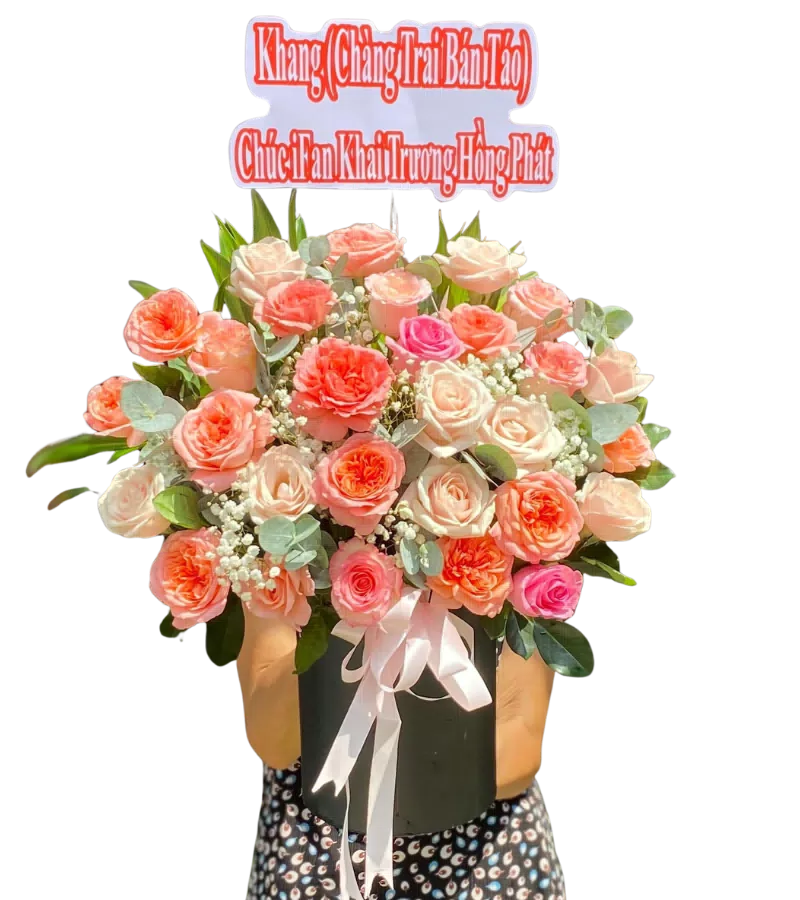 giỏ hoa hồng